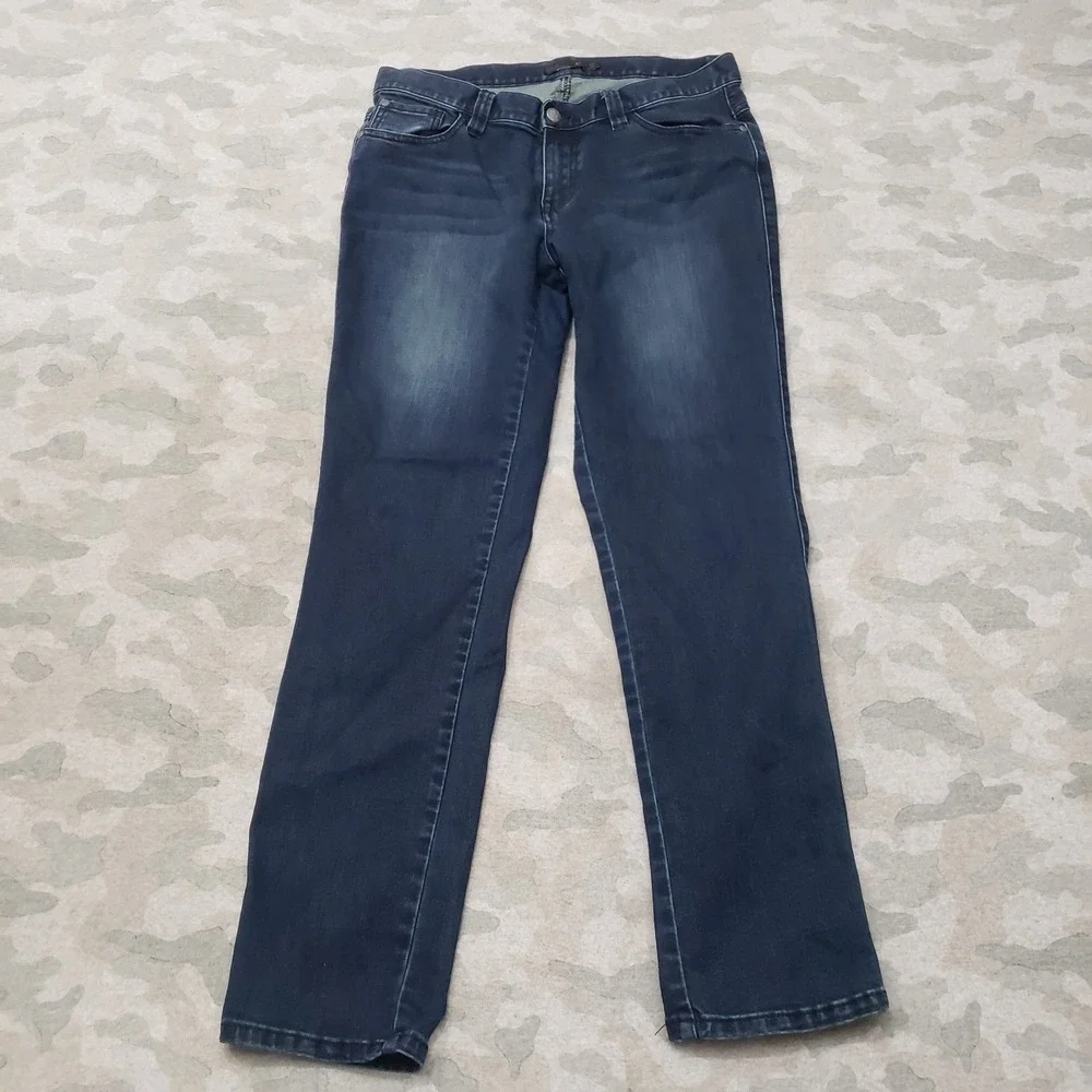 Prana Jeans Womens 8/29 Blue Pockets Denim‎ Dark Wash Straight